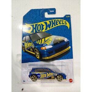 NIP Hot Wheels 58th Anniversary 1:64 Die Cast 2002 Honda Civic EG Hatchback